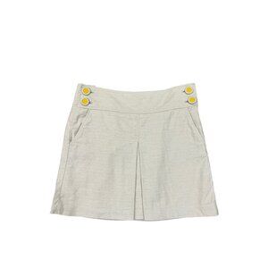 J Crew Linen Blend A Line Skirt Size 8 EUC